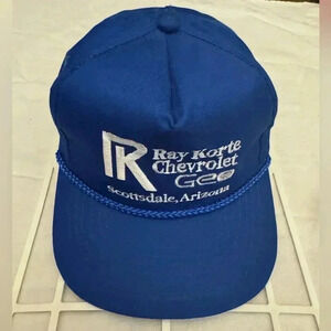 Vintage Trucker Hat Chevy Geo Snapback Scottsdale Arizona NOS Grandpa Dad Cap 90